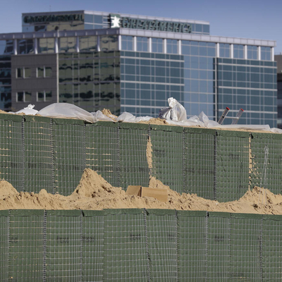 Galvanisierte mit Sand gefüllte Armee-Sperre für Soldaten Protection Retaining Wall
