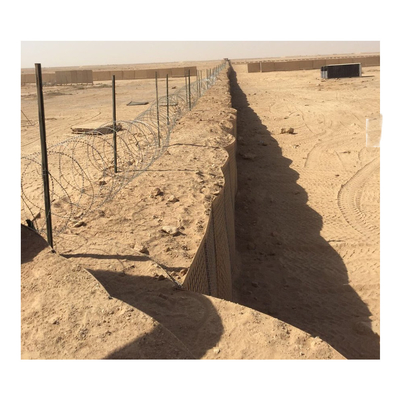 Geschweißte Militärkasten-Wand-Armee des sand-5mm Hesco Gabion schützend