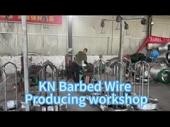 Herstellung von Stacheldrahtnetzen