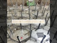 Panzerbarriere Netz Wunde Panzerspuren Schlachtfeld Spinndraht für unsichtbare Drohne Zaun Gewebte Technik Hindernis