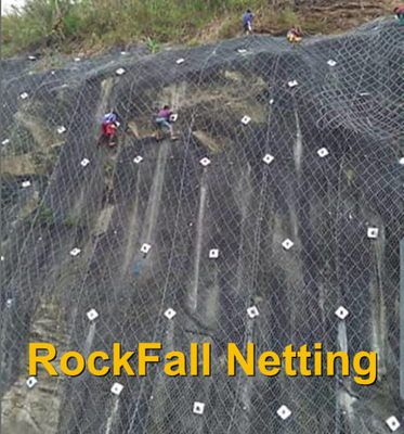 Rockfall-Schutz, der 4mm Gabion Korb-Stützmauer fängt