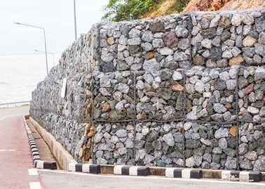 Gabions-Wand-Käfige Körbe PVCs überzogene Gabion, Gabions-Kasten für Uferbefestigung