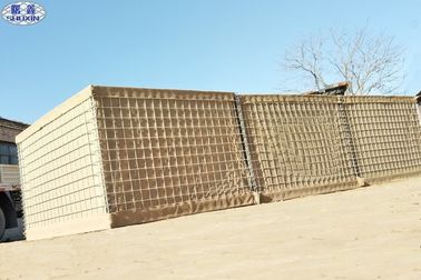 Zusammengebaute Sperren-Mil 3 Sicherheit Hesco defensive mit Sand gefüllte Sperren-Wand
