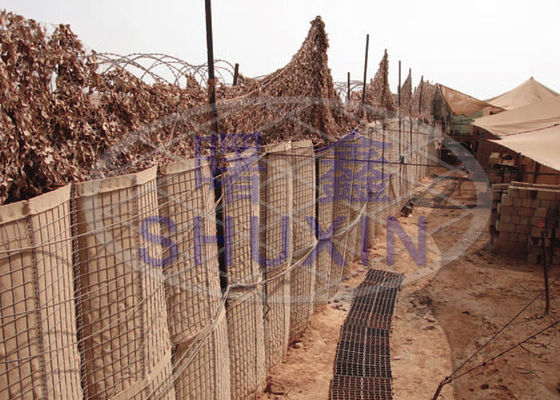 Militärschutz galvanisierte Draht-Mesh Hesco Blast Walls Standard-Größe