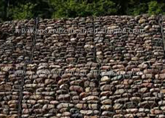 Stützmauer-Kasten-Stein des Drahtgewebe-Maschendraht-2.0mm Gabion füllte