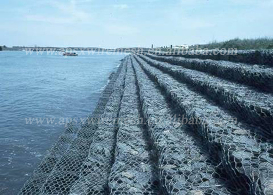 2*1*1m Eisen-Stahldraht Gabions-Wand sperrt Erosionsschutz-Fluss ein
