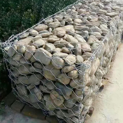 HEISSES EINGETAUCHT GALVANISIERTE SECHSECKIGEN STÜTZMAUER-FLUSSBANK-SCHUTZ GABION GABIONS-KASTEN-GABION