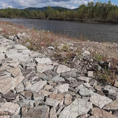 Standardfluss-Schutz-Erosionsschutz Gabions-Körbe galvanisierten 2x1x1m