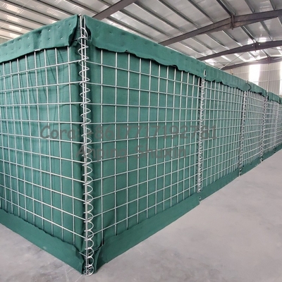 Sicherheitsstahlschutznetz Gabion Box Abwehrbarriere Galvanisierte Gabion Sandfüllwand