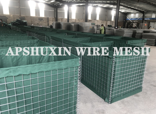 Warm verkaufte Verteidigungsbarrieren Erdgeschweißtes Gabion Verteidigungsbarrieren Felskäfige Behälter