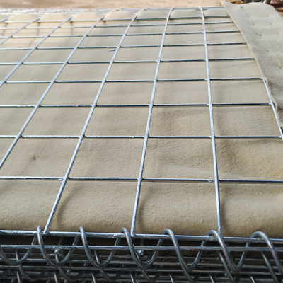 Militärische 4-6mm angepasste Größe Galvanisierte Verteidigungsbarriere Galfan Geotextil Stoff für Überschwemmung Contro