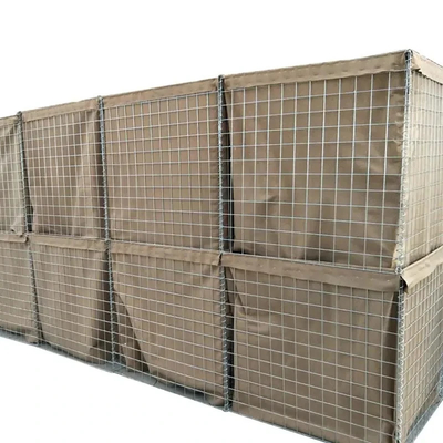 Flexible 5,0 mm Mesh Wire Geschweißte Verteidigungsbarriere Einfache Montage Schwarze Militärlösung