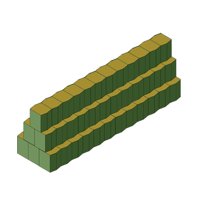 Anti-Rost Überschwemmung Schweiß Hesco Barriere Gabion Box für Verteidigung Barriere Stützwand