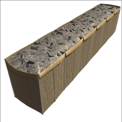Langlebigkeit UV-beständig Geotextil ausgekleidet Schwerlast-Verteidigungsbeutel Sandwand Hesco Militärbarriere