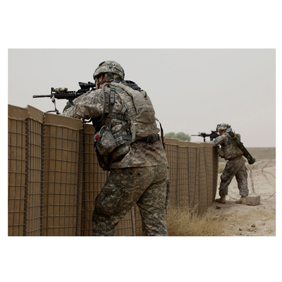 Galvanisierte geschweißte Quadrat 3x3 Zoll Militärbarriere Verteidigungssteinbox Barrieren In Ghana