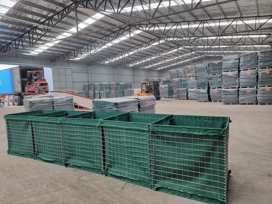 Schwer galvanisierte, beschichtete Drahtnetze, Gabiongebäude, Abwehrbarrieren
