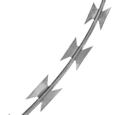 500 M Stacheldraht mit galvanisiertem Rasierschutz