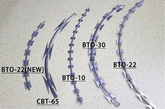 CBT Stacheldraht zur Befestigung Anti-Rost Razor Blade Stacheldraht Doppelstrang in Rollen