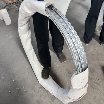 500 M Stacheldraht mit galvanisiertem Rasierschutz