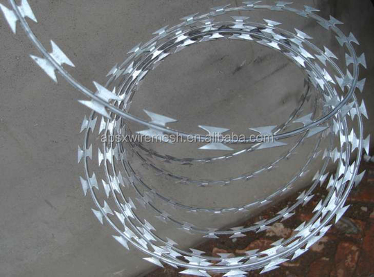 Sichern Sie Ihr Eigentum mit einer einzigen Spirale Concertina Rasierschnur Militär und Privat