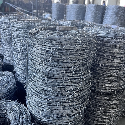 1.6 mm 500 m 25 kg/Rolle Galvanisiertes Stacheldraht Heiß getaucht