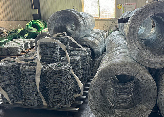 PVC- oder galvanisierter Stacheldraht für den Grenzschutz