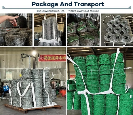 25mm Stacheldraht galvanisierter Diebstahlschutz Stacheldraht Sicherheitszaun aus Stacheldraht 12 Gauge aus kohlenstoffarmem Stahl galvanisierter Stacheldraht Pakistan Stacheldraht mit CE-Zertifikat