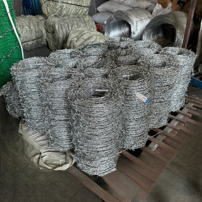 Stacheldrahtnetz mit Stacheldraht Stacheldraht 800m Stacheldrahtanlage Verzinkter Stacheldraht 4mm Stacheldraht Aluminium Stacheldraht