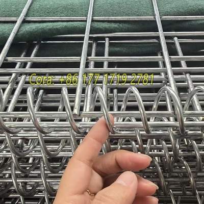 Anti-Rost 4,0 mm galvanisierte geschweißte Gabion Box ausgekleidet Geotextil Stoff für die Verteidigungsbarriere Sand gefüllte Bastion Wand