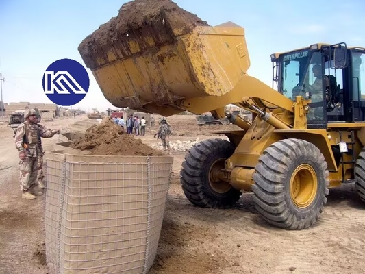 Anti-Korrosions-Heavy Duty Gabion Barrier Galfan Beschichtung Mi10 Verteidigungsbarriere für Notfallhalterwand