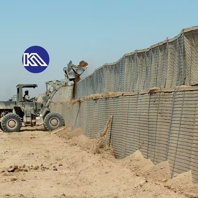 Anti-Korrosions-Heavy Duty Gabion Barrier Galfan Beschichtung Mi10 Verteidigungsbarriere für Notfallhalterwand
