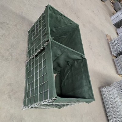 MIL10 2.21M Geschweißte Gabion-Boxen, heiß getaucht, galvanisiert, HESCO, mit Erde gefüllte militärische Schranken zur Überschwemmungskontrolle