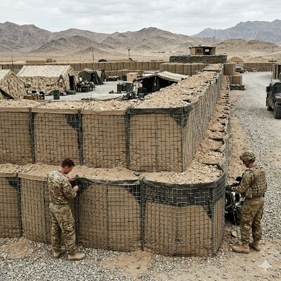 Defensive Barrier 2.21m X 1.52m X 30.5m Explosion Proof Sand Wall Paintball Air Bunkers Inflatable Wall