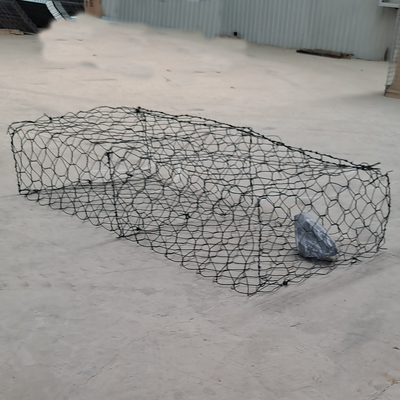 8*10cm Mesh Hole 2.7mm Wire Diameter Galvanized  Steel Wire Gabion Basket Gabion Box for River Bank Protection