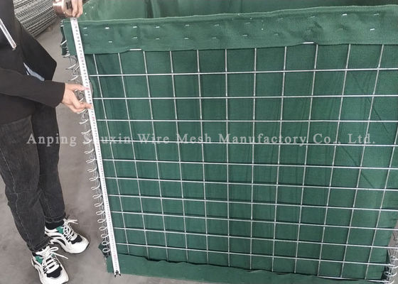 4.0 MM Militärische Verteidigung Hesco Barrieren Verteidigungsbastion Barrieren für arabische Metallzäune