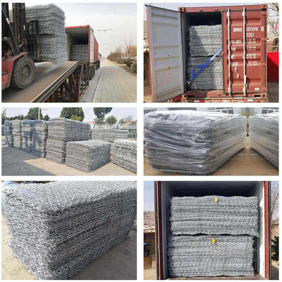 Grünes PVC beschichtete 2.7mm Gabion Kasten für Fluss-Hochwasserschutz-Verstärkung