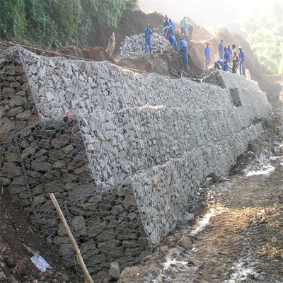 Stützmauer-Korb-Eisen-Draht Mesh Cages des Stein-2m Gabion