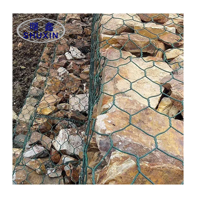 Fluss-Steigung des Loch-8*10cm Stahl-Gabions-Körbe 2*1*1m galvanisiert gesponnen