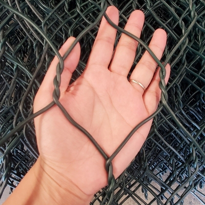Galvanisierter gesponnener Mesh Gabion Basket Retaining Wall für Bau-Wand