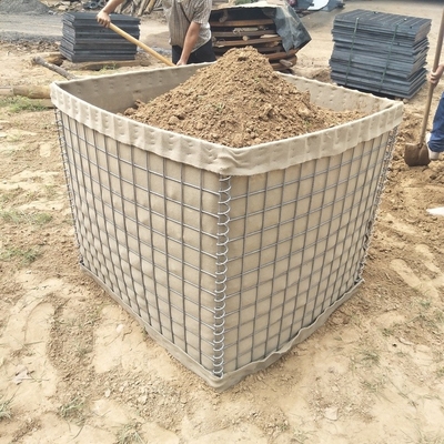 Militär-Galfan-Draht Hesco-Sand-Sperre 50 x 50mm