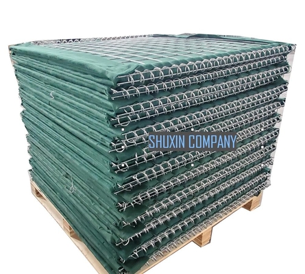 4mm Draht-Armee-Hochwasserschutz Hesco-Sperren-defensive Sperren-Sand-Wand