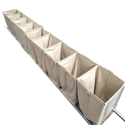 Military Barrier Metallmaschentasche Edelstahl Anti-Explosions-Hesco-Tasche für Hesco-Sandwandbarriere