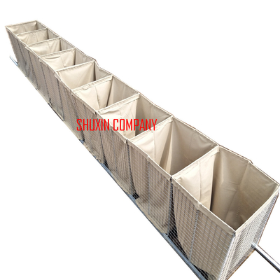Sandgefüllte Mil 1 Militär-Hesco-Barrieren mit Geotextil