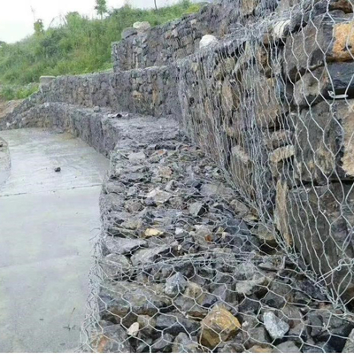 2.5mm 2x1x1 schweißten Gabions-Korb-Schutz-heiße eingetauchte galvanisierte Masche