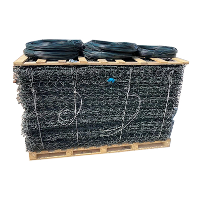2x1x0.5m Gabion Kasten-heißes Bad galvanisierte Felsen 2.2mm/6x8cm