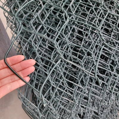 4 x 1 x 1 Meter große PVC-Gabionenkörbe aus schwerem verzinktem Drahtgeflecht