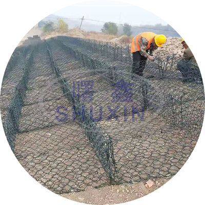 Galvanisiertes Gabionen-Matratzen-Eisen-Maschendraht für Stützmauer