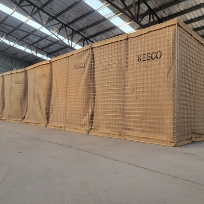 Sandgefüllte Gabione Hesco Blast Wall Containment Military Barrier Blast Wall