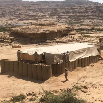 Militärischer Schießübungsplatz MIL 10 Geschweißte Gabione Hesco-Barriere Glavanisiert