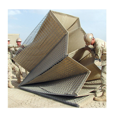 Sgs-Quadrat-Form-militärische defensive Sperre Gabions-Sperren 300GSM in Ghana